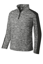 Load image into Gallery viewer, YST397  Sport-Tek ® Youth PosiCharge ® Electric Heather Colorblock 1/4-Zip Pullover
