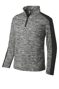 YST397  Sport-Tek ® Youth PosiCharge ® Electric Heather Colorblock 1/4-Zip Pullover