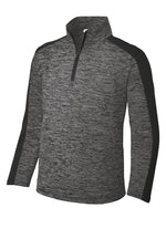 Load image into Gallery viewer, YST397  Sport-Tek ® Youth PosiCharge ® Electric Heather Colorblock 1/4-Zip Pullover
